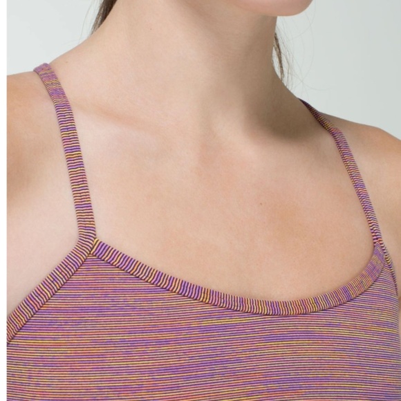 Lululemon Power Y Tank Luon Wee Are From Space Vintage Pink Size 6 EUC - Picture 3 of 9